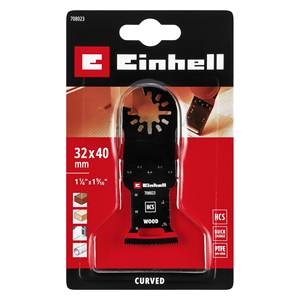 Hoja de sierra multifuncional Einhell de 32x40 mm, curvada, para corte por inmersión en madera, pladur y plástico - Modelo 49708023 - Product Image 2