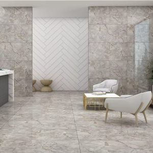 กระเบื้องเคลือบเงาหินอ่อนสีครีมหรูหรา ขนาด 600x1200 มม. - Product Image 2