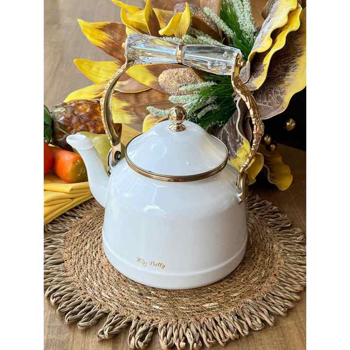 White Pearl Emaye Kettle