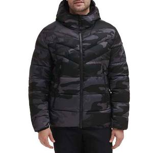 Veste d'hiver extérieure de haute qualité pour hommes avec capuche coupe-vent Logo personnalisé bulle épaisse vente en gros tissu de rue principale - Product Image 2