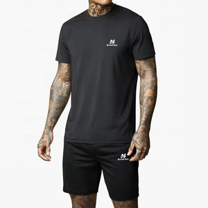 Conjunto Deportivo Informal de Verano para Hombre, Transpirable, de Dos Piezas, con Camiseta de Manga Corta y Pantalones Cortos - Product Image 4