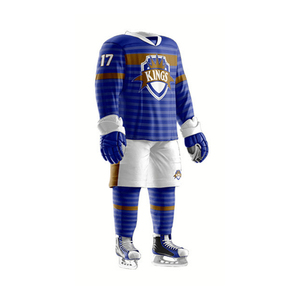 Tenues d'entraînement de hockey sur glace pour hommes, personnalisées OEM, haute qualité, dernier style, en polyester durable, avec nom d'équipe personnalisé SPORTS - Product Image 5