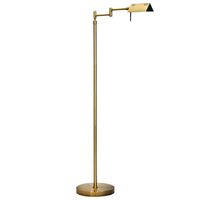 Lampe de sol géométrique METAL WAVE en fer massif avec base en marbre, finition laiton antique, design contemporain, décoration durable pour la maison