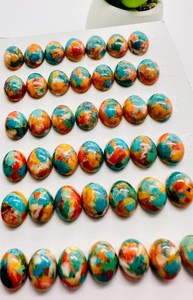Turquesa Natural, Corte Ovalado, Cabujón, Lote de Alta Calidad, Colección de Piedras Seleccionadas para Joyería Tradicional, Artesanía y Herencia - Product Image 2