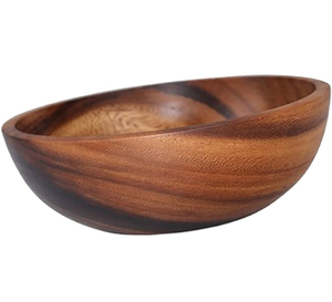 Bol en bois d'acacia de haute qualité, vaisselle écologique sur mesure avec couleur et logo personnalisés, style américain, vente chaude - Product Image 1