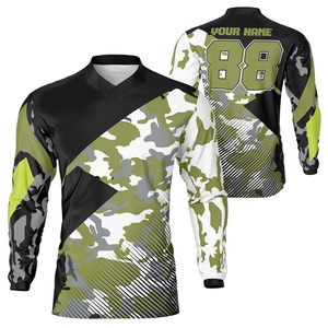 Recién llegado, camiseta de carreras de Motocross hecha a medida, camisetas de Motocross cómodas transpirables para equipo de manga larga - Product Image 1