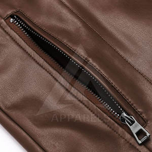 Veste en cuir à manches longues au meilleur prix Concevez votre propre veste en cuir à la mode Veste en cuir de haute qualité - Product Image 3