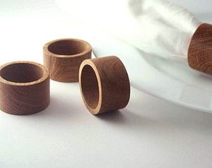 Natural Rustic <b>Wooden</b> <b>Napkin</b> <b>Rings</b> Holder Classic Design With Multiple Rounded Tops for Weddings and Parties on Sale - Product Image 6