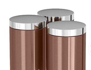 Contenedor Masala de cobre cilíndrico antideslizante altamente pulido Logotipo personalizado Material de PC de acero Frascos de almacenamiento de alimentos para regalos - Product Image 6