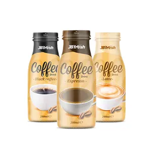 Prezzo all'ingrosso Vietnam caffè bevanda confezionato in bottiglia di vetro HALAL 280ML certificato JB'Fresh marca