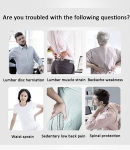 Ceinture de soutien lombaire professionnelle unisexe avec plaque arquée métallique certifiée CE pour étirement du dos et correction de la posture, disponible en OEM - Product Image 5