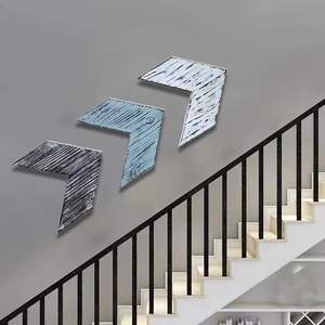 Décoration murale de flèche en bois pour salon Chevron Art mural pour ferme Ensemble décoratif de 3 flèches Cadeau de pendaison de crémaillère 9X9X0.7Inch - Product Image 2