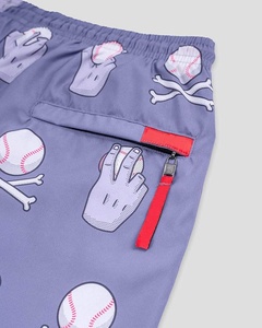 Premium Design 100% Polyester Baseball Shorts Sport Athletic Team Training No Liner Sublimated Quick Dry Breathable Drawstring - Product Image 3