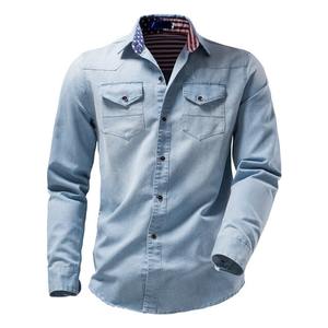 OEM Wholesale Custom Logo Designed Men's Vintage <b>Denim</b> Jacket Breathable Heavyweight <b>Denim</b> <b>Fabric</b> Embroidered Best for Outdoor - Product Image 1