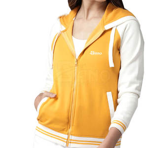 Sudaderas con capucha personalizadas de alta calidad para mujer, logotipo frontal de punto informal, cuello con capucha de temporada de invierno transpirable de secado rápido - Product Image 1