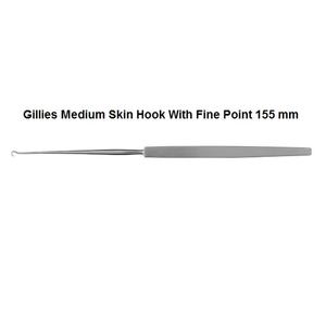 Crochet à peau moyenne Gillies en acier inoxydable - Product Image 4