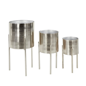 Soporte de maceta galvanizado de Metal hecho a mano, forma personalizada de la más alta calidad, tamaño Regular, decoración de jardín para el hogar, plantación de vivero - Product Image 3