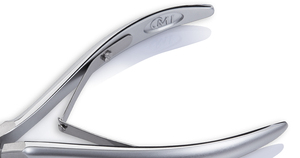 NGHIA OMI Ciseaux de manucure à double ressort gris en acier inoxydable CL-201 de qualité supérieure pour la vente en gros de produits de beauté - Product Image 3