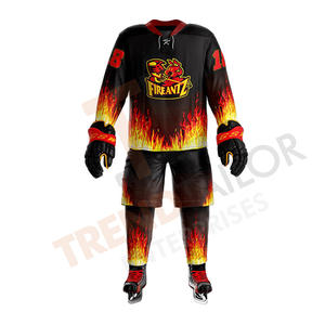 Maillots de hockey pour jeunes hommes, personnalisables, vêtements de hockey sur glace vierges, nom et numéros cousus - Product Image 3