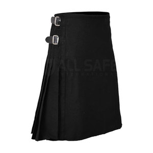Kilts de tartán escocés para hombre, trajes tradicionales de montaña con pliegues de cuchillo y diseño de correa de cuero ajustable - Product Image 1