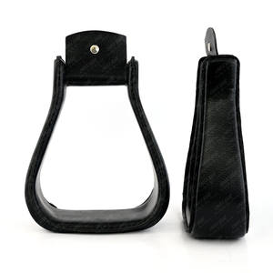 Recién llegado, estribos de caballo ingleses, accesorios para SILLÍN de caballo, estribos de equitación ecuestre, suministros, estribos de cuero reforzado - Product Image 3