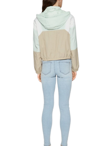 Veste coupe-vent pour femme en vente chaude, veste coupe-vent respirante, couleur unie, décontractée, à capuche, veste coupe-vent d'extérieur - Product Image 2