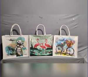 Sac fourre-tout de grande capacité de style vintage Sac à bandoulière bohème en tissu de coton pour l'été - Product Image 1