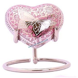 Elegante diseño de mariposa multicolor Arte Creativo hecho a mano moderno cremación urnas funerarias tendencia nueva apariencia urnas para el hogar para la venta - Product Image 5