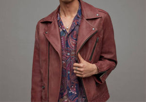 Chaqueta de cuero ajustada para hombre nueva llegada abrigo estilo motocicleta personalizado al por mayor en línea con cuello levantado de cuero natural - Product Image 2