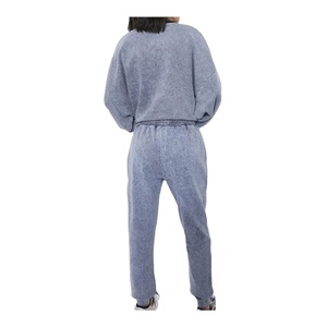 ชุดวอร์มผ้าคอตตอนสำหรับผู้หญิงชุดวอร์มสำหรับ100% จ็อกเกอร์กีฬาฟอกสีกรดสำหรับผู้หญิงขายส่ง2026ผลิต - Product Image 5