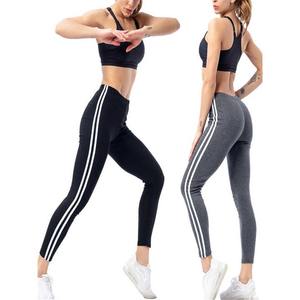 Pantalones de Yoga de diseño simple Servicio OEM Leggings personalizados Etiqueta propia Leggings deportivos de cintura alta Mujeres Fitness - Product Image 5