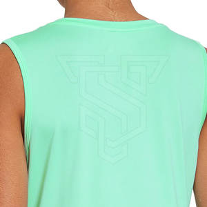 Camiseta sin Mangas para Mujer de Calidad Superior con Logotipo Personalizado, Algodón/Fibra de Bambú, Transpirable, de Secado Rápido, Informal, Fabricada en Fábrica, Último Diseño, Popular - Product Image 4