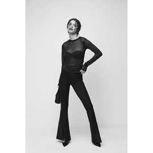 Blusa de Tul sin Forro con Adornos de Piedras - Product Image 4