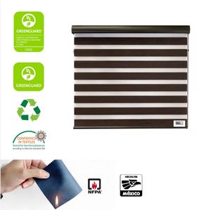 Tende a Rullo Marais Nere Effetto Legno Denso, Tende per Finestre di Lusso per la Casa - Product Image 2