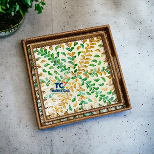 ถาดสำหรับการออกแบบตกแต่งภายในและชุดของขวัญพร้อมสลักทำด้วยมือ - Product Image 1