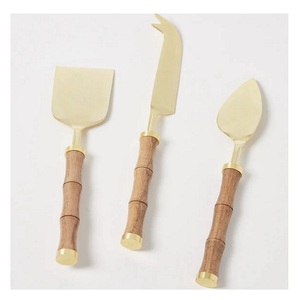 Outils à fromage manuels de qualité supérieure, nouvellement conçus, polis à l'or, manche en nacre, style américain, couverts élégants, fourchette à fruits, couteau à fromage - Product Image 3