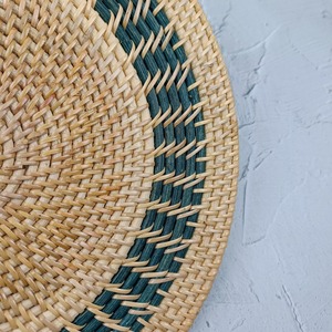 Mantel Individual de Ratán de Estilo Bohemio Ecológico, Tejido a Mano con Patrón Radial, Forma Redonda Personalizable, Grosor Delgado, para Uso en el Hogar y Eventos - Product Image 3