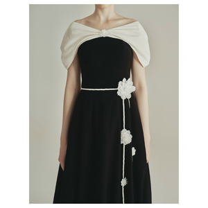 Chic Raven Vestido MIDI de alta calidad Sofisticación sin esfuerzo con estilo atemporal Dulce cintura natural - Product Image 4