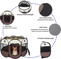 Grand parc intérieur extérieur OEM pour chiens Chambre pour chats Maison Portable Pliable Lit Tente Amovible Salle d'accouchement pour chats Tente pour animaux de compagnie