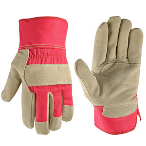 Guantes de trabajo de cuero dividido de vaca de alta calidad para uso industrial con ajuste cómodo y protección confiable - Product Image 1