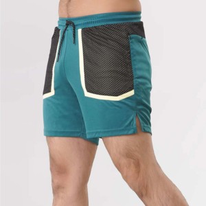 Conçu sur mesure, short en maille légère et respirante pour hommes, service écologique de course à pied OEM pour le basket-ball et le basket-ball - Product Image 2