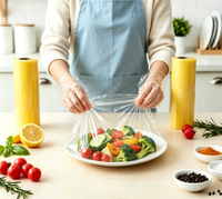 Film alimentaire en PVC pour l'emballage des produits frais, film alimentaire transparent pour fruits et légumes