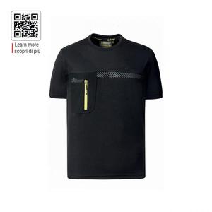 Premium U-POWER Workwear Carbon T-Shirt Christal Black Fabric haut U-POWER gamme - Product Image 1