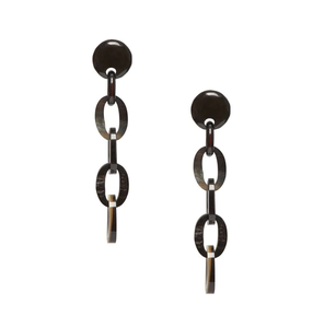 Pendientes de cadena de cuerno de diseño atractivo Pendientes de cuerno de Color marrón de calidad natural de la mejor calidad para accesorios para el hogar - Product Image 1