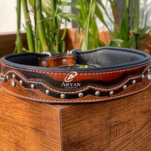 ร้อนขายล่าสุดดอกไม้มือเครื่องมือหนังสุนัขสําหรับสัตว์เลี้ยงหนังแท้เบาะปรับอุปกรณ์เสริมสําหรับเข็มขัดคอ - Product Image 1