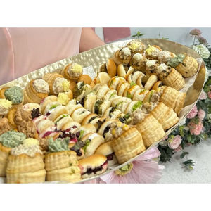 Top Quality <b>White</b> Metal <b>Chocolate</b> Bowl With Gold Stand Dining Ware Table Top <b>Chocolate</b> Serving Bowl Dessert Display Good Price - Product Image 5