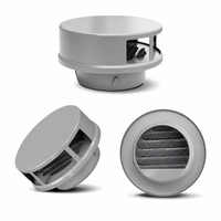 Grille de ventilation ronde en acier inoxydable 304 pour sortie d'air murale