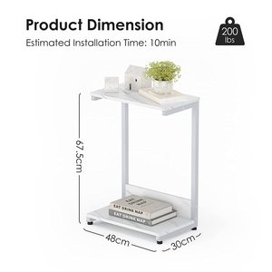 Hotel and Home Living Room Furniture Elegant Metal Rectangular <b>Side</b> <b>Tables</b> Coffee and Marble <b>Tables</b> for Comfort and Style - Product Image 3