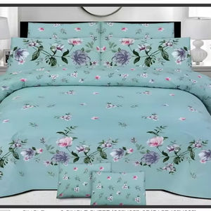 Juego de sábanas de algodón con estampado floral, juego de sábanas de algodón a precio mayorista, Sábana pakistaní de alta calidad, Sábana estampada de algodón - Product Image 1