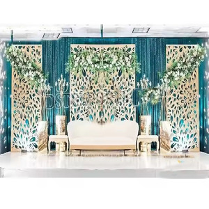 Premium Rectangular Laser Cut <b>Frames</b> for Weddings Exclusive Metal Laser Cut Panels Wedding <b>Backdrop</b> Designer Laser Cut <b>Frame</b> USA - Product Image 3